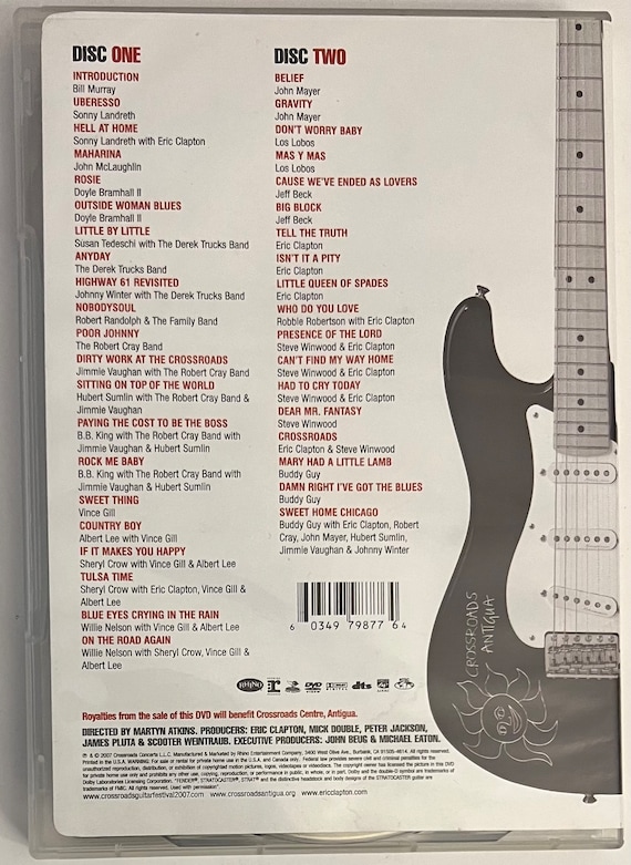 Eric Clapton – Crossroads Guitar Festival 2007 (DVD) - Etsy