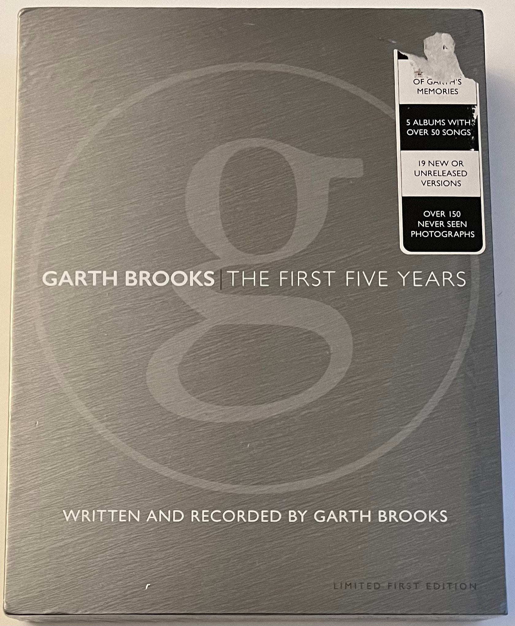 Garth Brooks the First Five Years the Anthology Part 1 hard Cover Book & 5  CD Set Sealed 