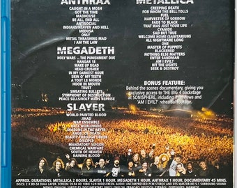 洋楽 LLICA SLAYER MEGADETH ANTHRAX LIVE Amazon.com: The Big 4: Live From Sofia Bulgaria [Blu-ray