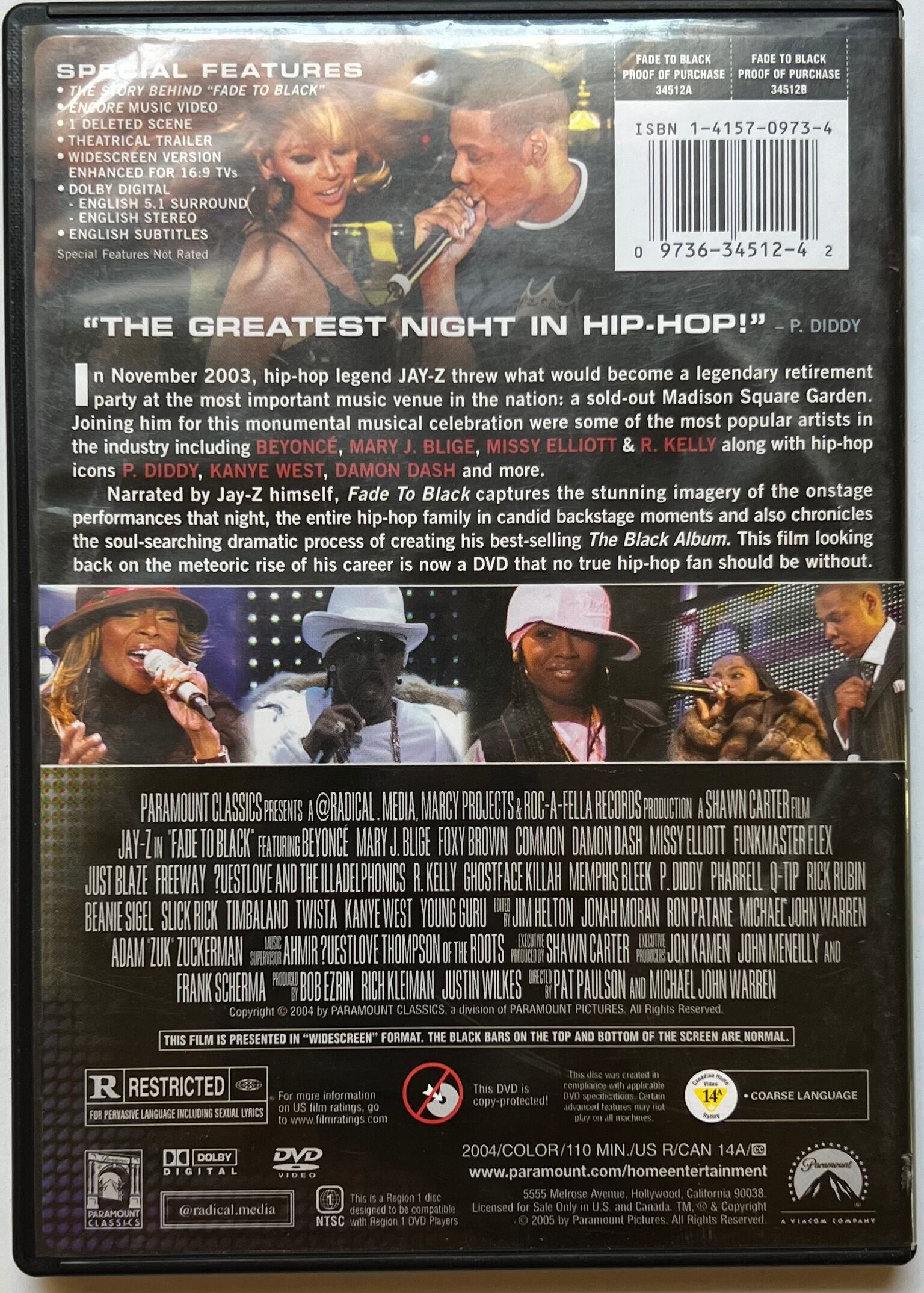 Jay-Z – Fade To Black (DVD) Jay-Z – Fade To Black (DVD)