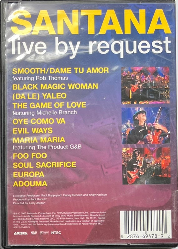 Santana Live by Request DVD - Etsy