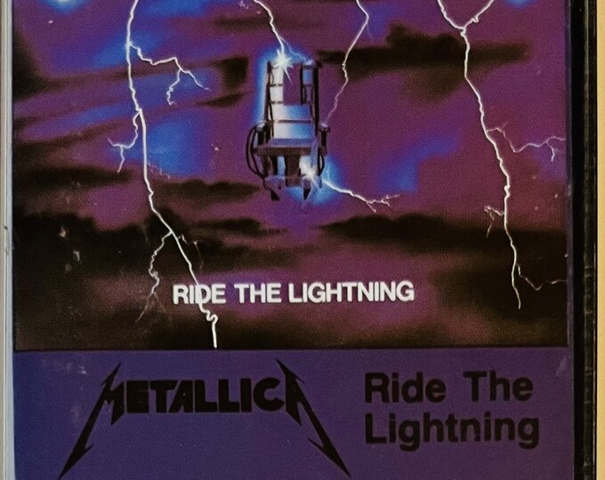 Metallica Ride the Lightning cassette Original 1984 Release, Rare Etsy