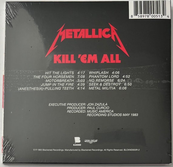 Metallica – Kill Em All (CD) Sealed - Etsy