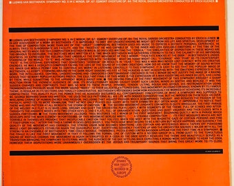 Beethoven Symphony No. 5 – Royal Danish Orchestra Vinyl, Canadian Release (LP)