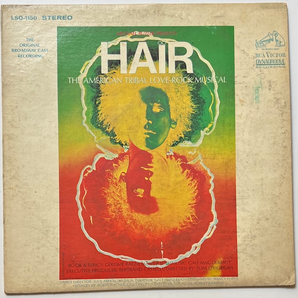 Hair - The American Tribal Love-Rock Musical (The Original Broadway Cast Recording) (LP)