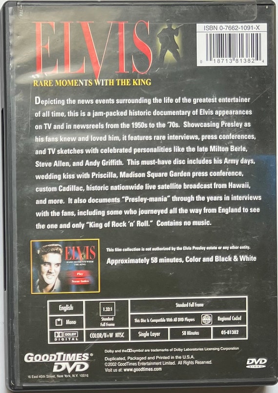 DVD Elvis: Rare Moments With King [DVD]