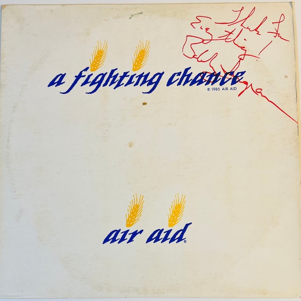 Air Aid - A Fighting Chance (rare!! Johnny Van Zant, Bobby Ingram- Molly Hatchet) Signed record