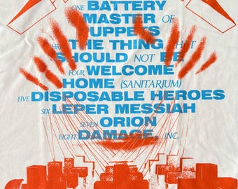 Metallica - Master of Puppets, Tracklist (T-shirt)