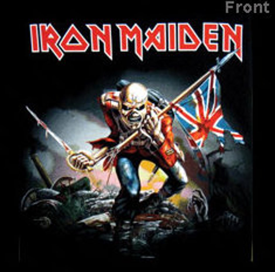 Serviette De Bain Iron Maiden The Trooper - 100% Coton - 75 X 150 Cm - Unisexe - Produit Officiel Sous Licence