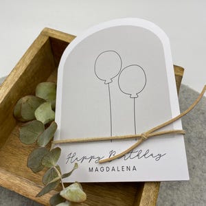 Personalisierte Karte zum Geburtstag