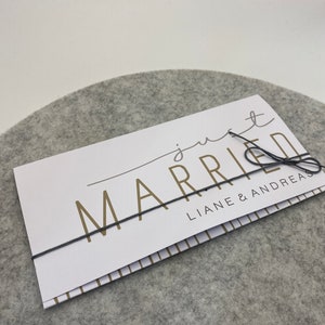 Personalized wedding card