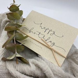 Personalisierte Karte zum Geburtstag