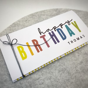 Personalized birthday card