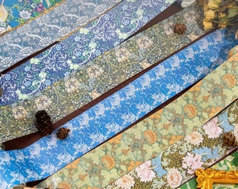 William Morris Gemälde Blumenmuster Washi Tape Farbiges Masking Tape Dekorativer Klebstoff Für DIY Handwerk Geschenk Verpackung Sammelalbum.