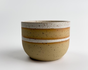 Speckled Ceramic Cup – Handmade Stoneware Coffee Cup – Minimal Rustic Pottery – Neutral Toned Drinkware – Wheel Thrown Mug