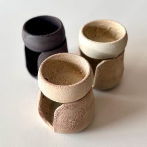 Handgemachter Keramikölbrenner – Steinzeugwachsbrenner für ätherische Öle – Minimale Aromatherapie Bild 8