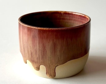 Rustic Stoneware Cup – Handcrafted Vintage Style Ceramic Mug – Warm Earthy Pottery – Xmas Gift – Handmade Stoneware Cup