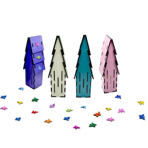 Butterfly House with Door, Hanging Garden Decor
