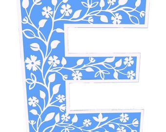 Floral Wood Name Sign, Nursery Letters, Baby Room Wall Decor, Baby Name Sign, Flower Wall Art, Custom Wood Letters, Kids Room Decor