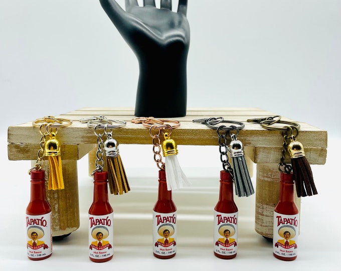 Hot Sauce Keychain, Mini Brands, Food Keychain, Mini Keychain, Tapatio