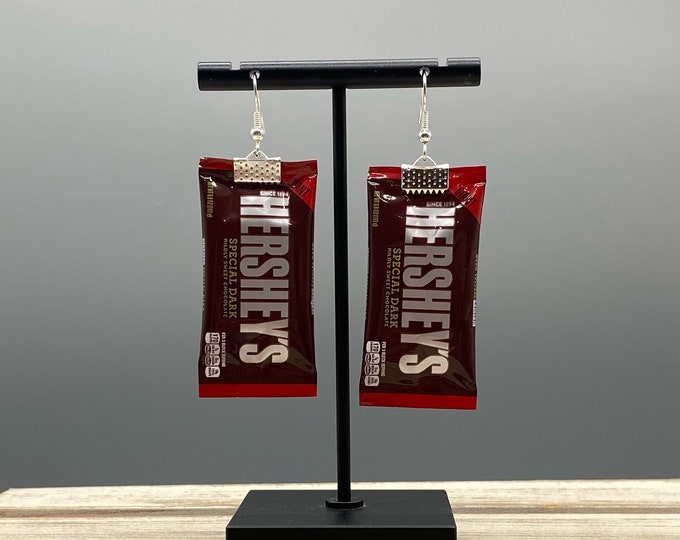 Hersheys Chocolate Bar Earrings Mini Brands, Candy Earrings, Fun