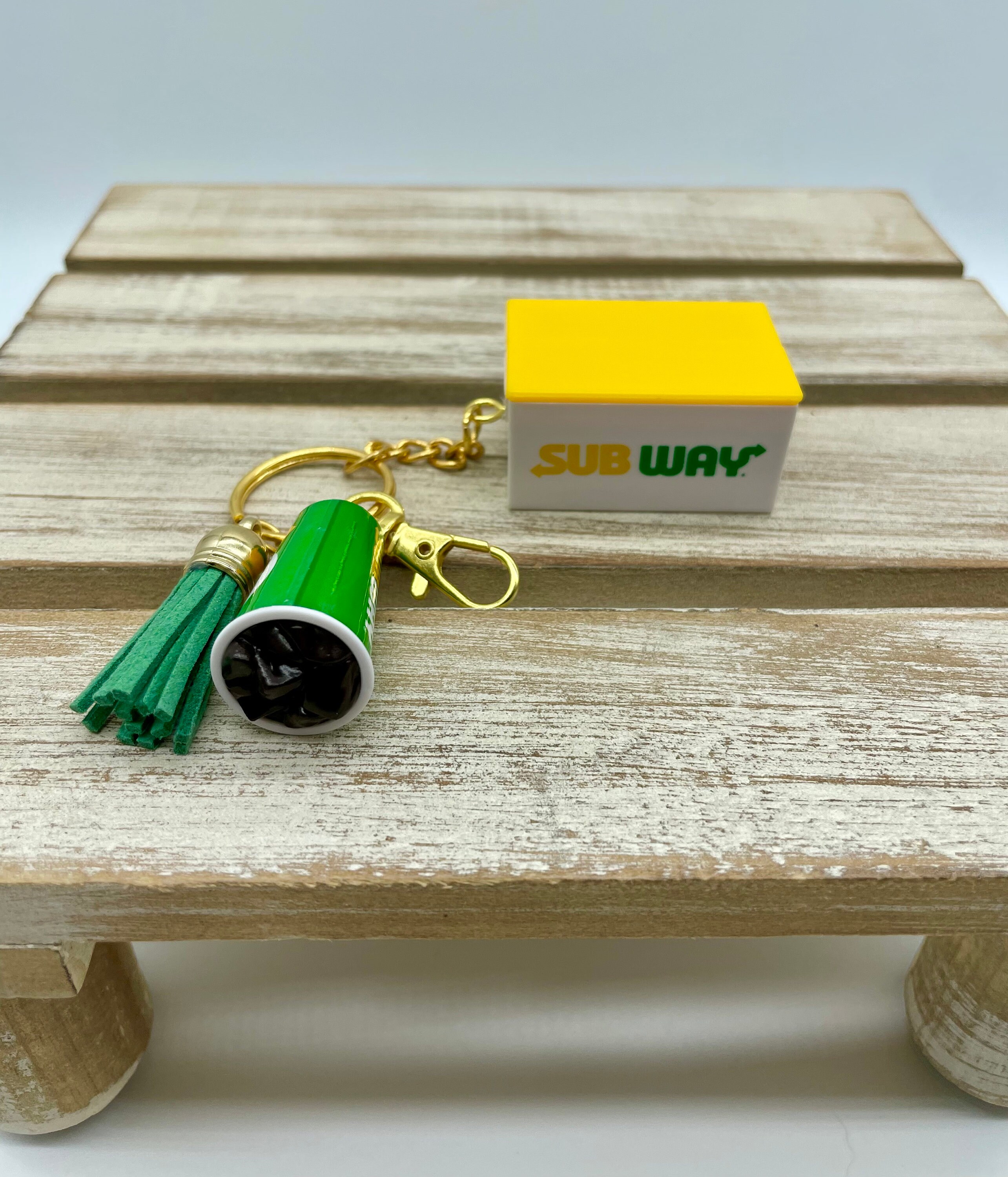 Subway Food Keychain Soda Keychain Kitschy Mini Brands Etsy