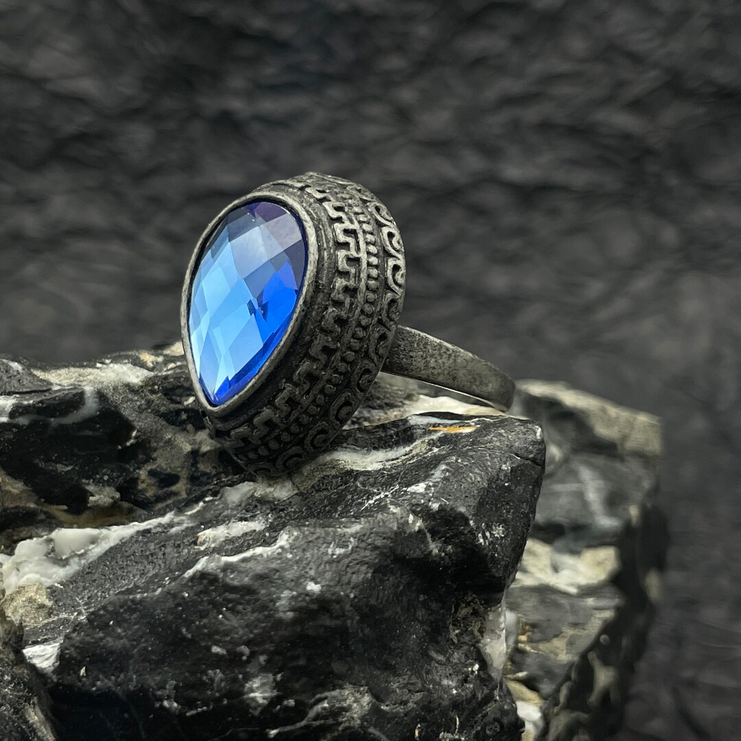 Dark Souls Ring Blue Tearstone Ring 11 Replica Fully Detailed Cosplay