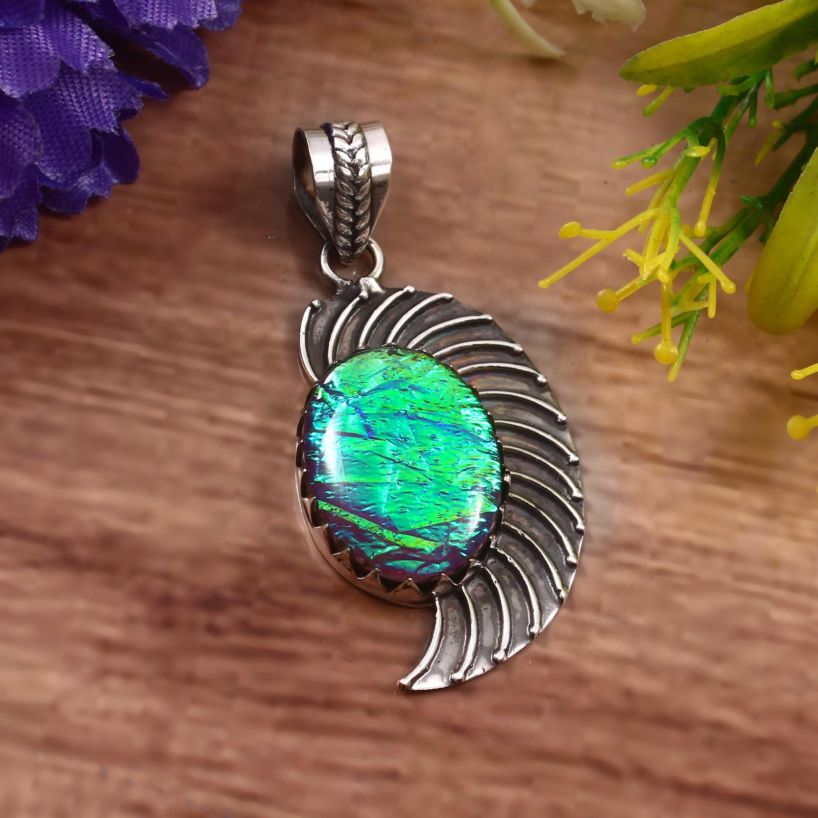 Gioielli Con Pietre Preziose In Opale Tripletta Australiano, Ciondolo - Foto 8