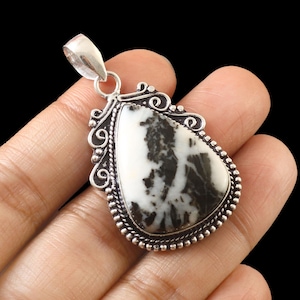 Natural buffalo turquoise pendant handmade pendant gemstone pendant 925 starling silver pendant gift for her/him birthday gift