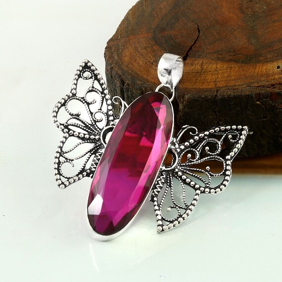 ピンクトルマリンのシルバー手作りペンダント ピンクトルマリンの