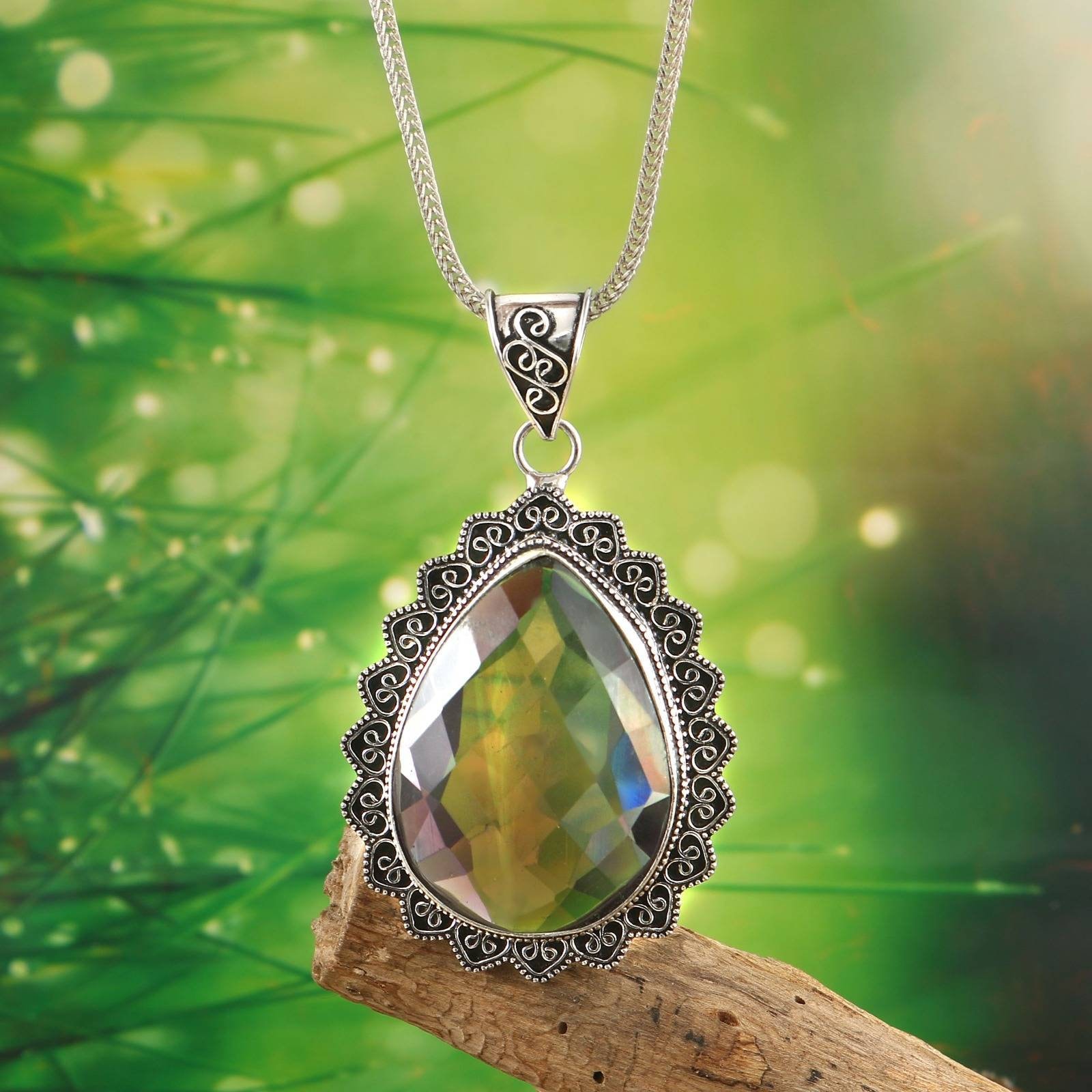 Amethyst Pendant Handmade Silver Pendant Gemstone Pendant 925