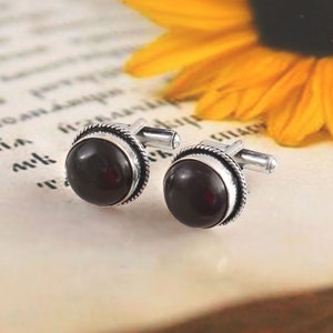 Amethyst Gemstone Cufflinks,925 Sterling Silver Jewelry men.s Cufflinks, Gift for Love Father shirt Cufflinks, Gemstone Cufflinks