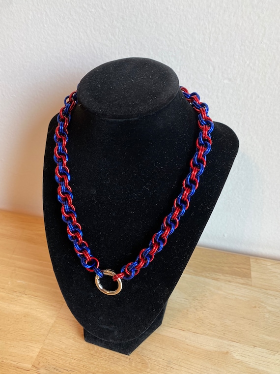 Custom Spiral chainmail necklace