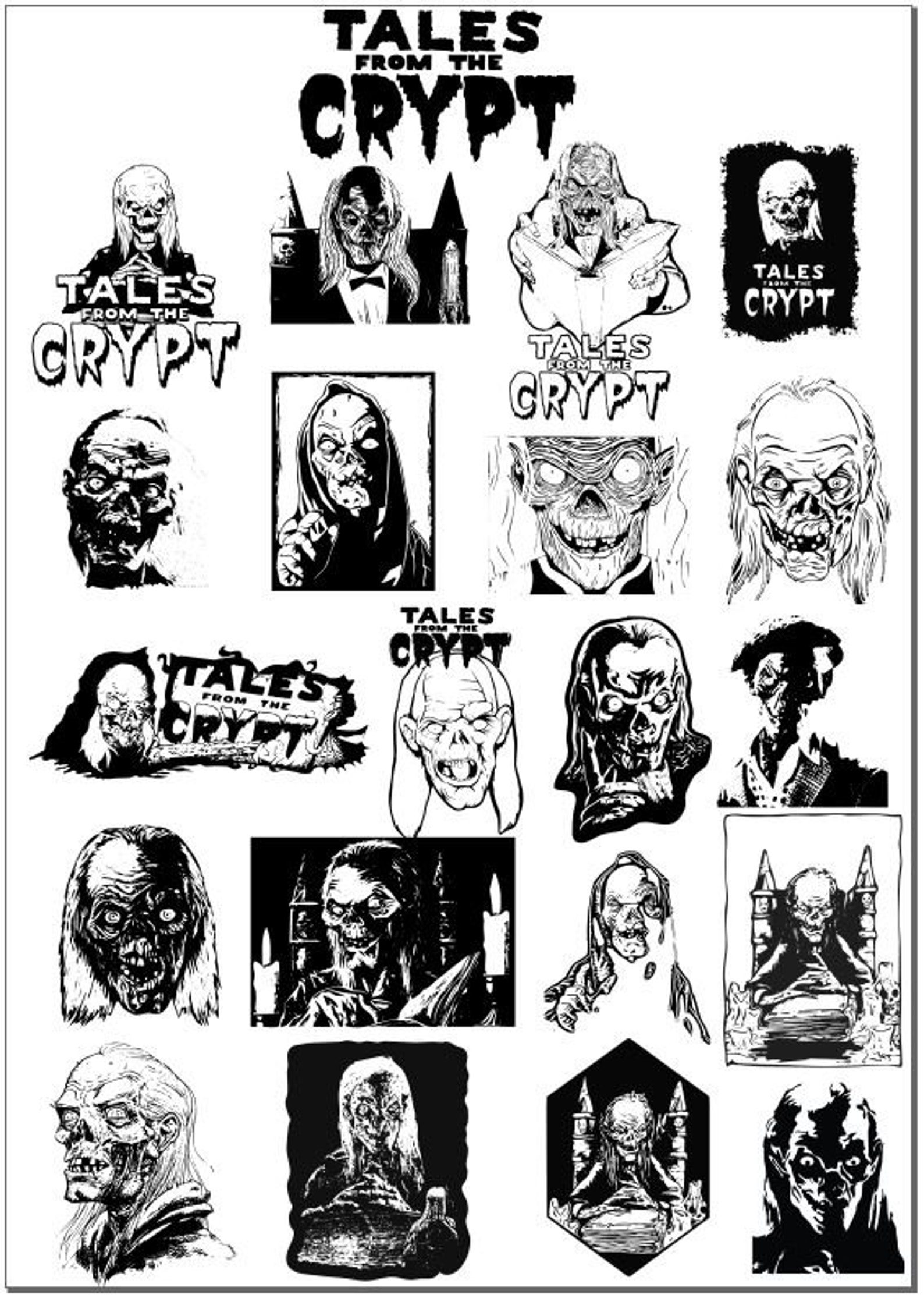 SVG File. 21 Tales From the Crypt SVG File Mega Pack Crypt Etsy