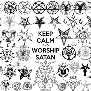 SVG File 51 Occult Symbols Satanic Pentagram Wicca Pentacle Demonic  Baphomet Hell Devil Satan Mega Pack Laser Art Cricut Vector PNG Bundle -  Etsy Norway