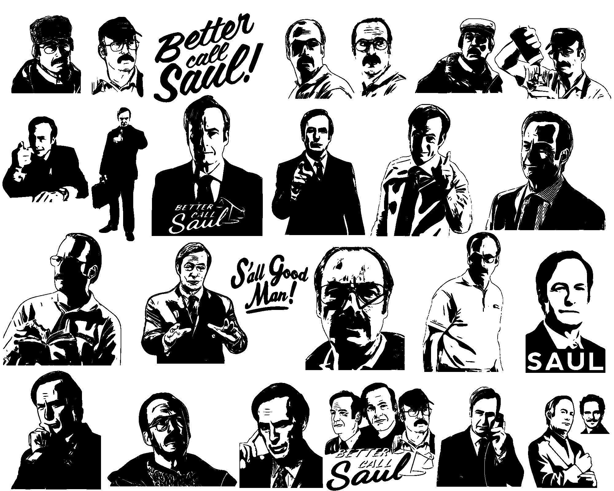 SVG File. 26 Better Call Saul SVG file Mega Pack Saul Goodman Etsy France