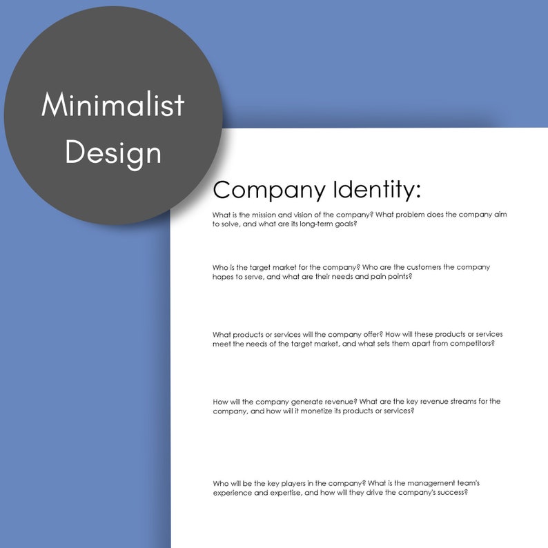 Business Plan Template: Start up Business Planner, Small Business ...