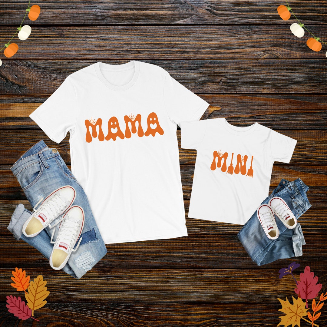 Halloween Mama and Mini T Shirt For, Best Matching Mother and Baby