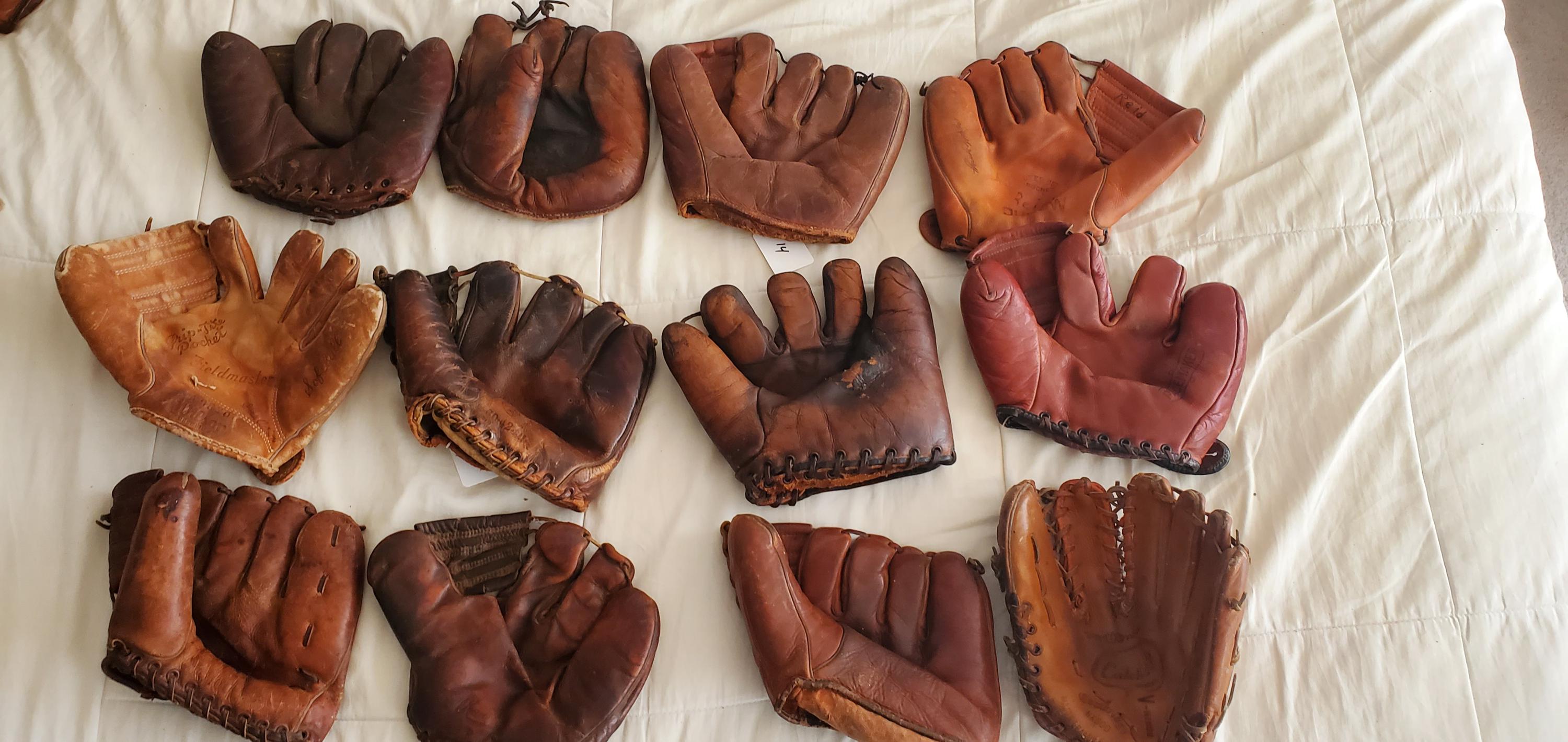 ③【野球グローブ】グローブ　ミット　5個まとめ売り　ヴィンテージ Antique vintage baseball glove - Etsy 日本