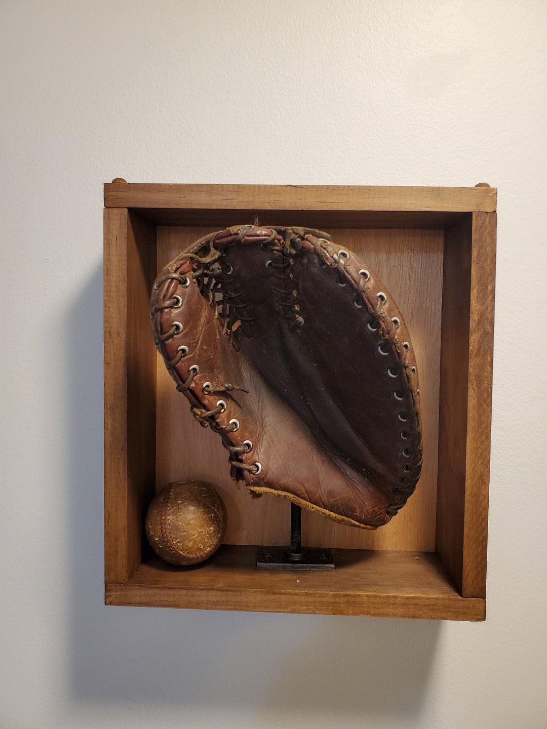 1940's Vintage Firstbaseman's Mitt Stars in Rustic Etsy