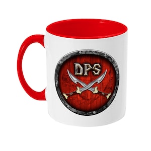 MMORPG DPS Melee Kaffeetasse- Gamer Tasse- Geschenk für Gamer- World of Warcraft Horde Inspirierte Tasse- Gamer Geschenk - PC Gamer Geschenk