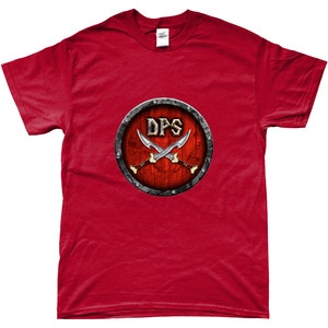 MMORPG DPS Melee T-shirt- Gamer T-shirt- Gift for Gamer- World of Warcraft Horde Inspired T-shirt - Gamer gift - PC Gamer Gift