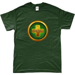 MMORPG HEALER T-shirt- Gamer T-shirt- Gift for Gamer- World of Warcraft Inspired T-shirt - Gamer gift - PC Gamer Gift