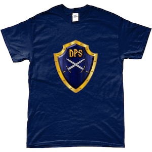 MMORPG DPS Melee T-shirt- Gamer T-shirt- Gift for Gamer- World of Warcraft Alliance Inspired T-shirt - Gamer gift - PC Gamer Gift