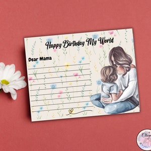 Postkarte Muttertag, Mamas Geburtstag, Mamas Anerkennungskarte, Karten für Mamas, Maa ka Din, Ammi Jaan, Janam Din, Mucky Mama, Postkarten Set