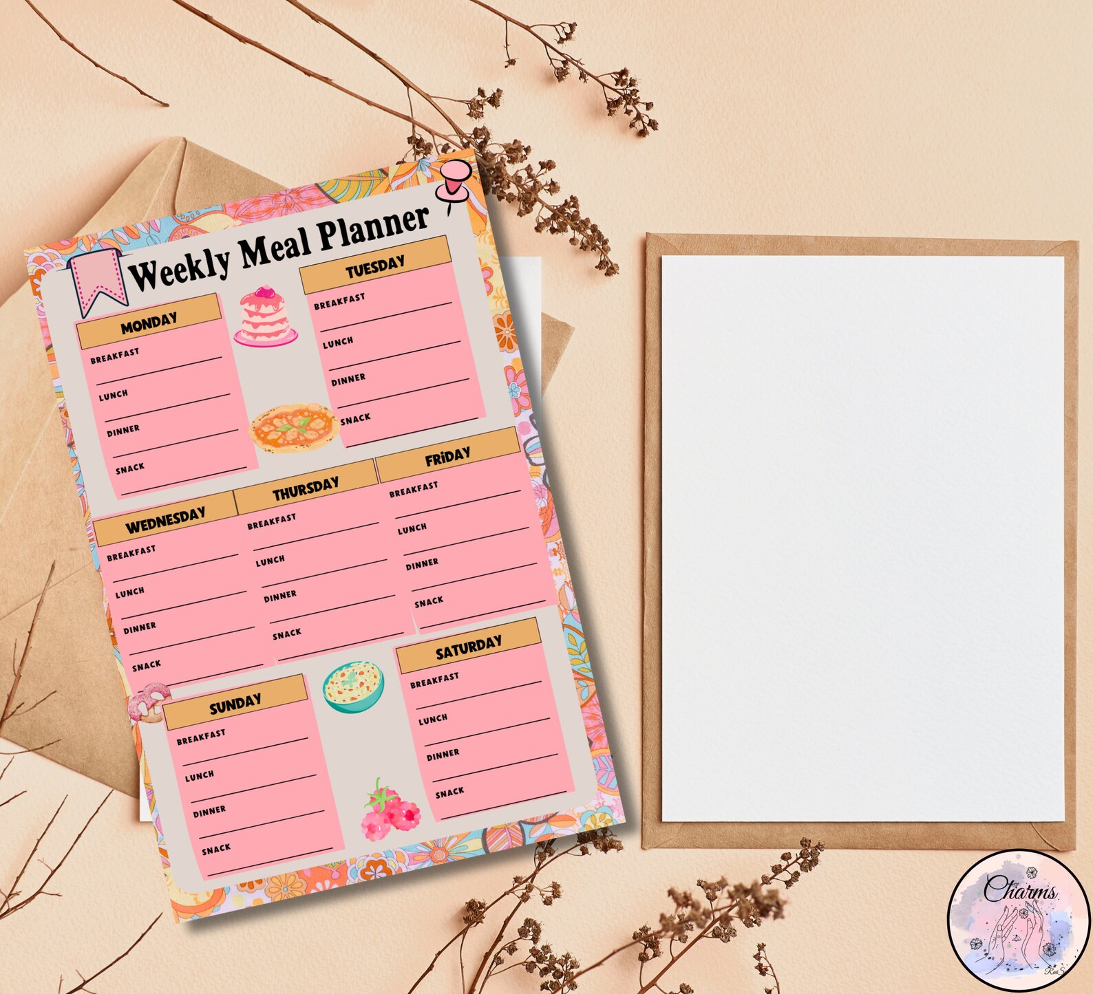 Meal Planner Printable, Fridge Meal Planner, Meal Planning Board ...