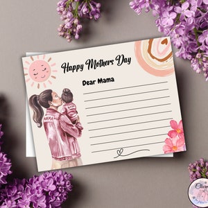 Carte postale fête des mères, anniversaire de maman, carte d'appréciation de maman, cartes pour les mamans, Maa ka Din, Ammi Jaan, Janam Din, Mucky Mama, ensemble de cartes postales