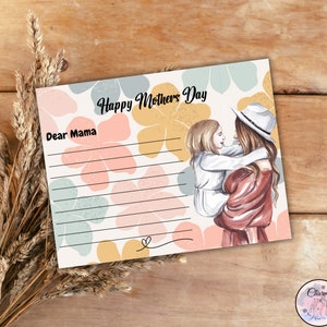 Carte postale fête des mères, anniversaire de maman, carte d'appréciation de maman, cartes pour les mamans, Maa ka Din, Ammi Jaan, Janam Din, Mucky Mama, ensemble de cartes postales