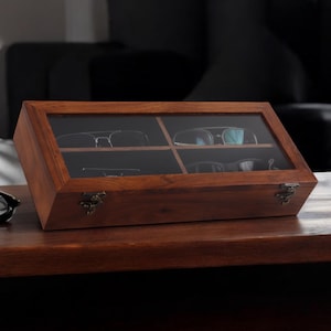 Wooden Box for Sunglasses, Sunglasses Box, Custom Sunglasses Case, Box for Sunglasses, Wooden Glasses Case, Wood Glasses Box, Glasses Case