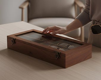 Caja de madera para gafas de sol, caja para gafas de sol, estuche para gafas de sol personalizado, caja para gafas de sol, estuche de madera para gafas, caja de madera para gafas, estuche para gafas